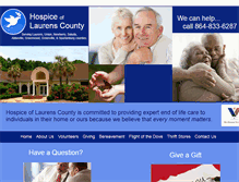 Tablet Screenshot of hospiceoflaurenscounty.com